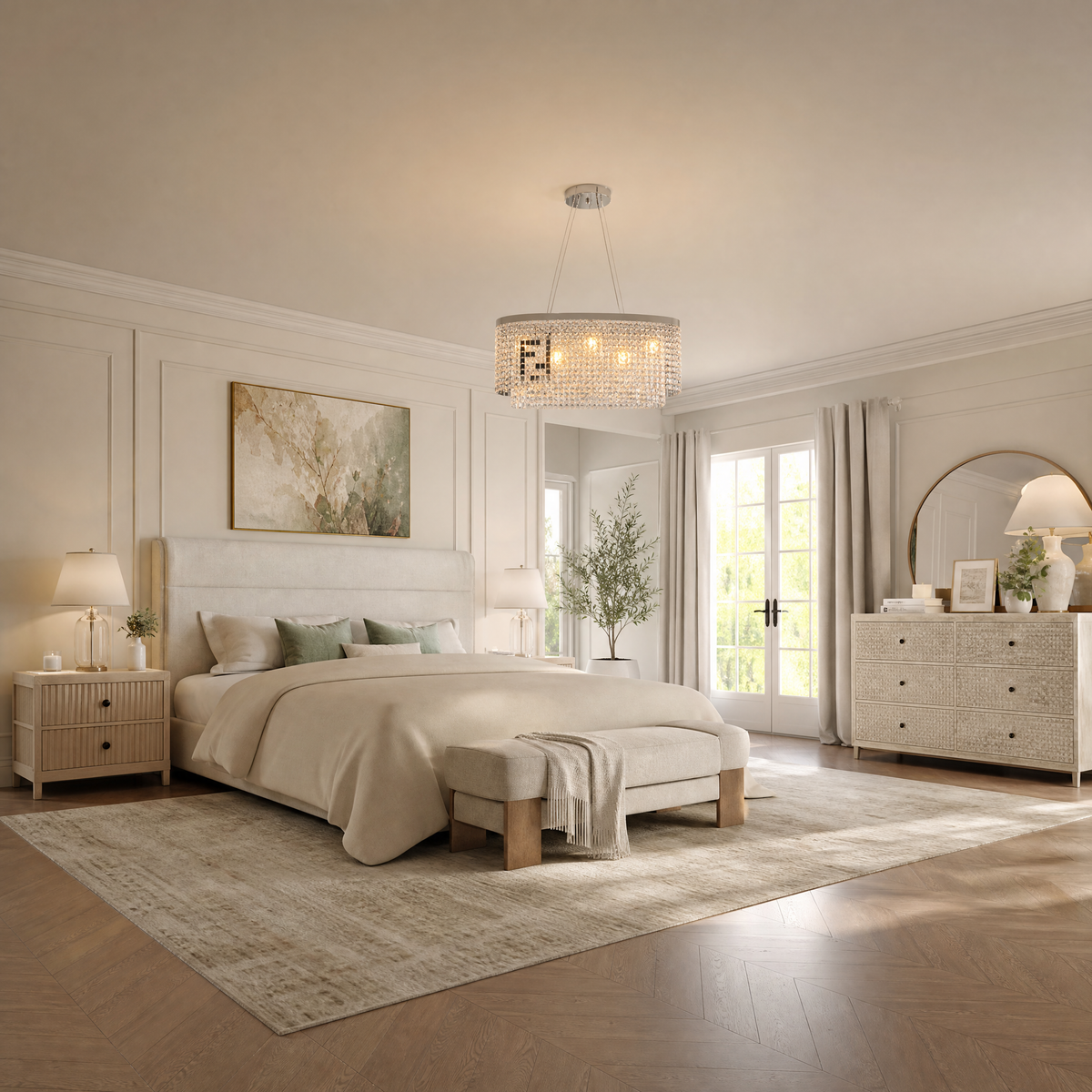 Scintilla Crystal Linear Chandelier