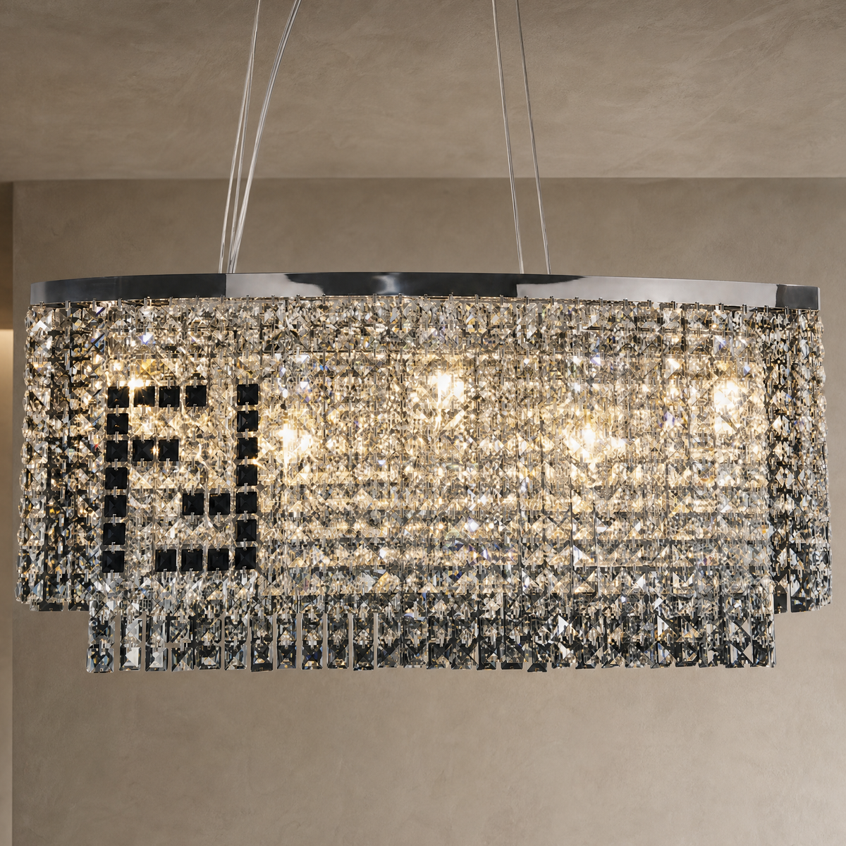 Scintilla Crystal Linear Chandelier