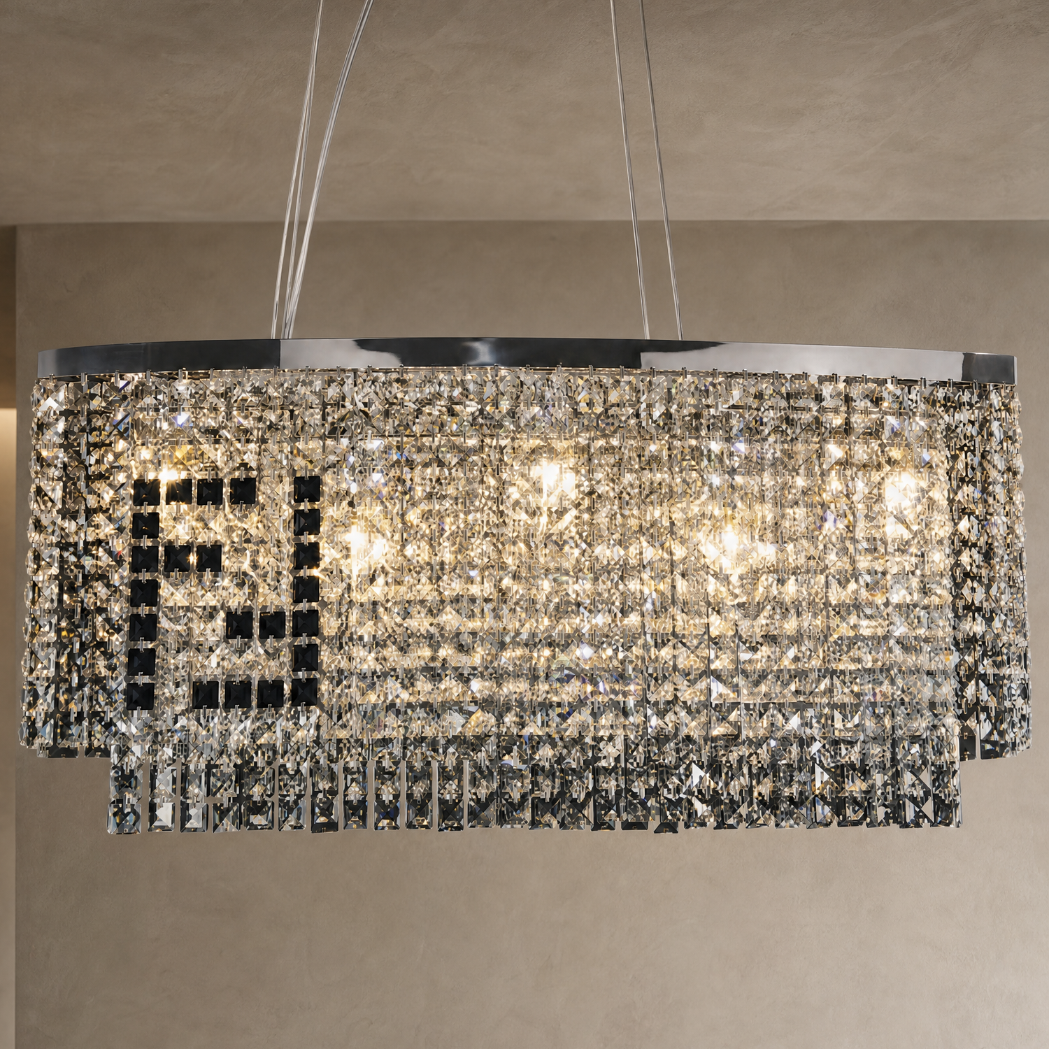 Scintilla Crystal Linear Chandelier