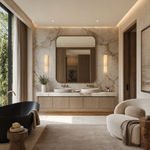Sculpted Form Raw Stone Pillar Alabaster Wall Sconce
