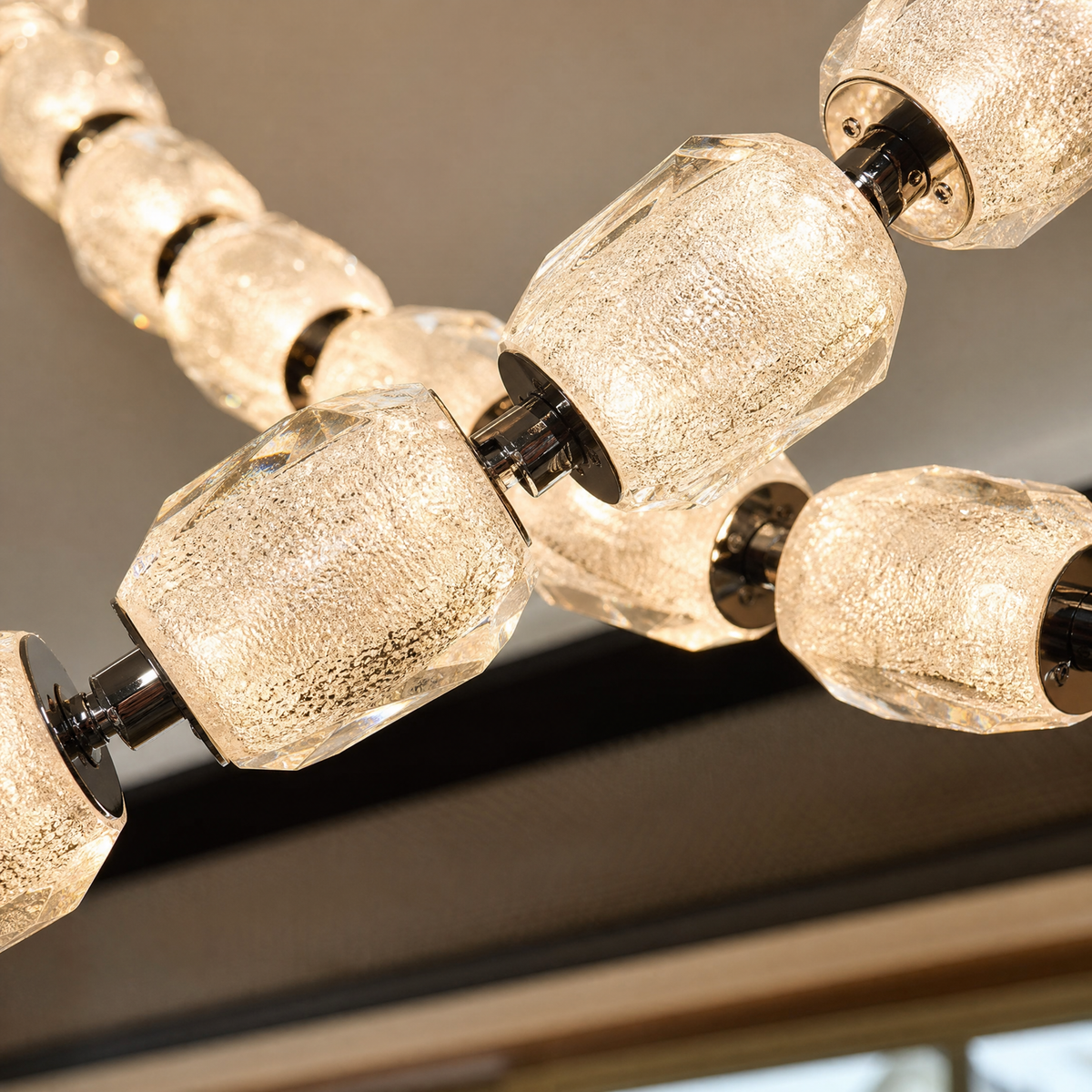 Seduction Cascade Drape Chandelier, Clear Crystal Beads