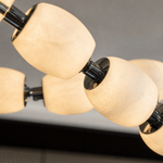 Seduction Cascade Drape Chandelier, Spanish Alabaster Beads