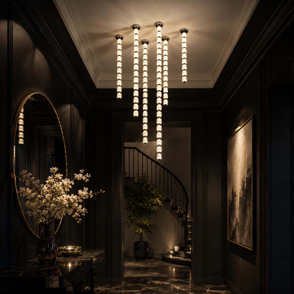 Seduction Drop Pendant & Cluster Chandelier