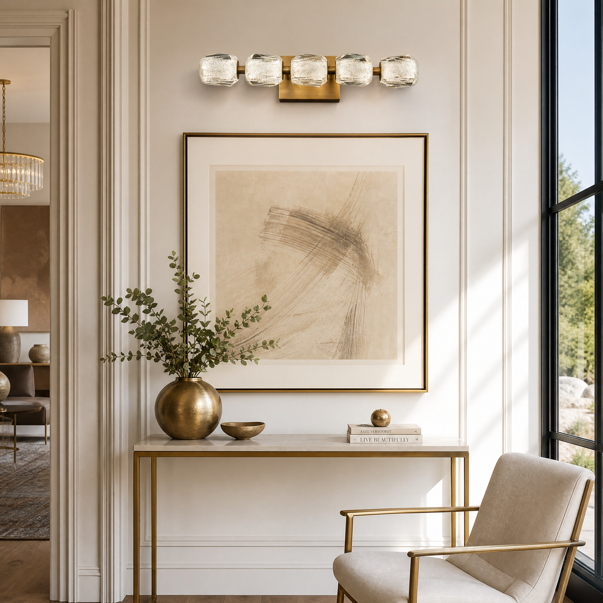 Seduction Horizontal Crystal Vanity Light