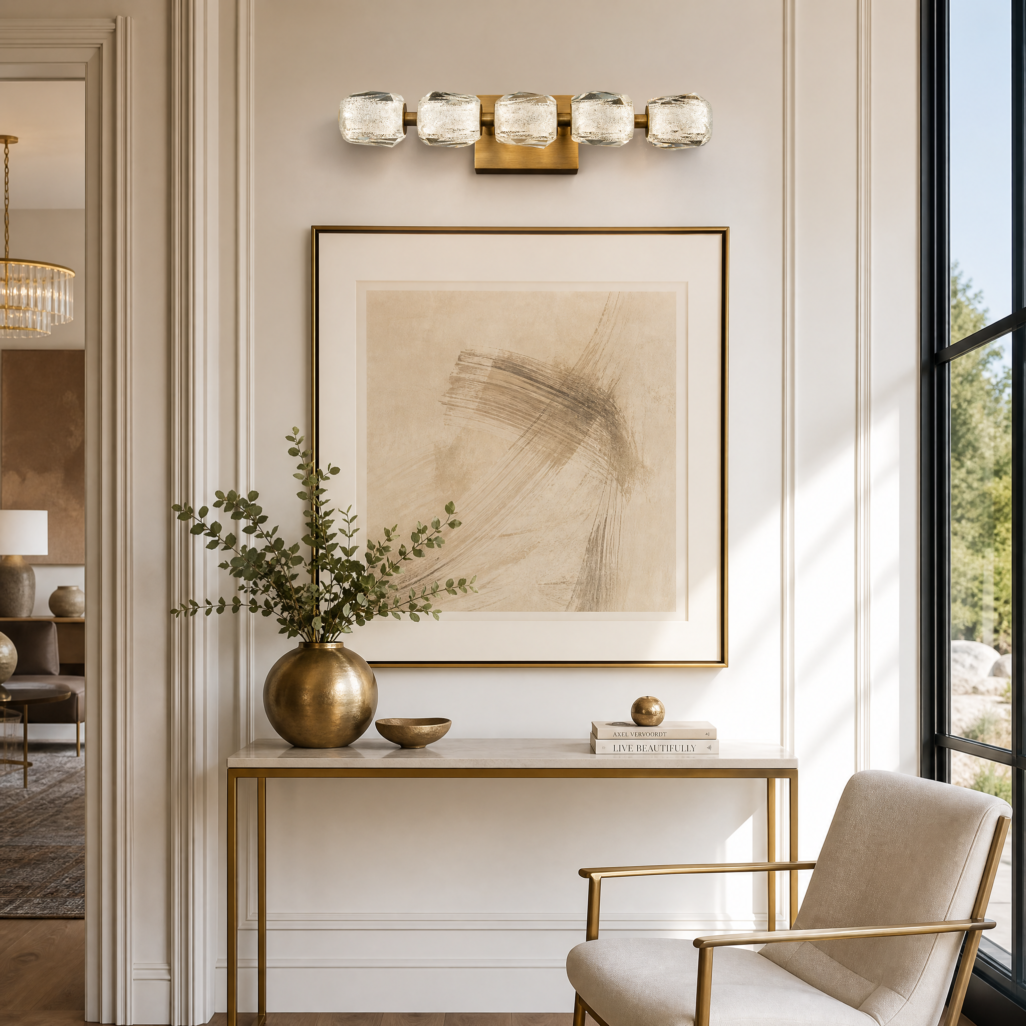 Seduction Horizontal Crystal Vanity Light