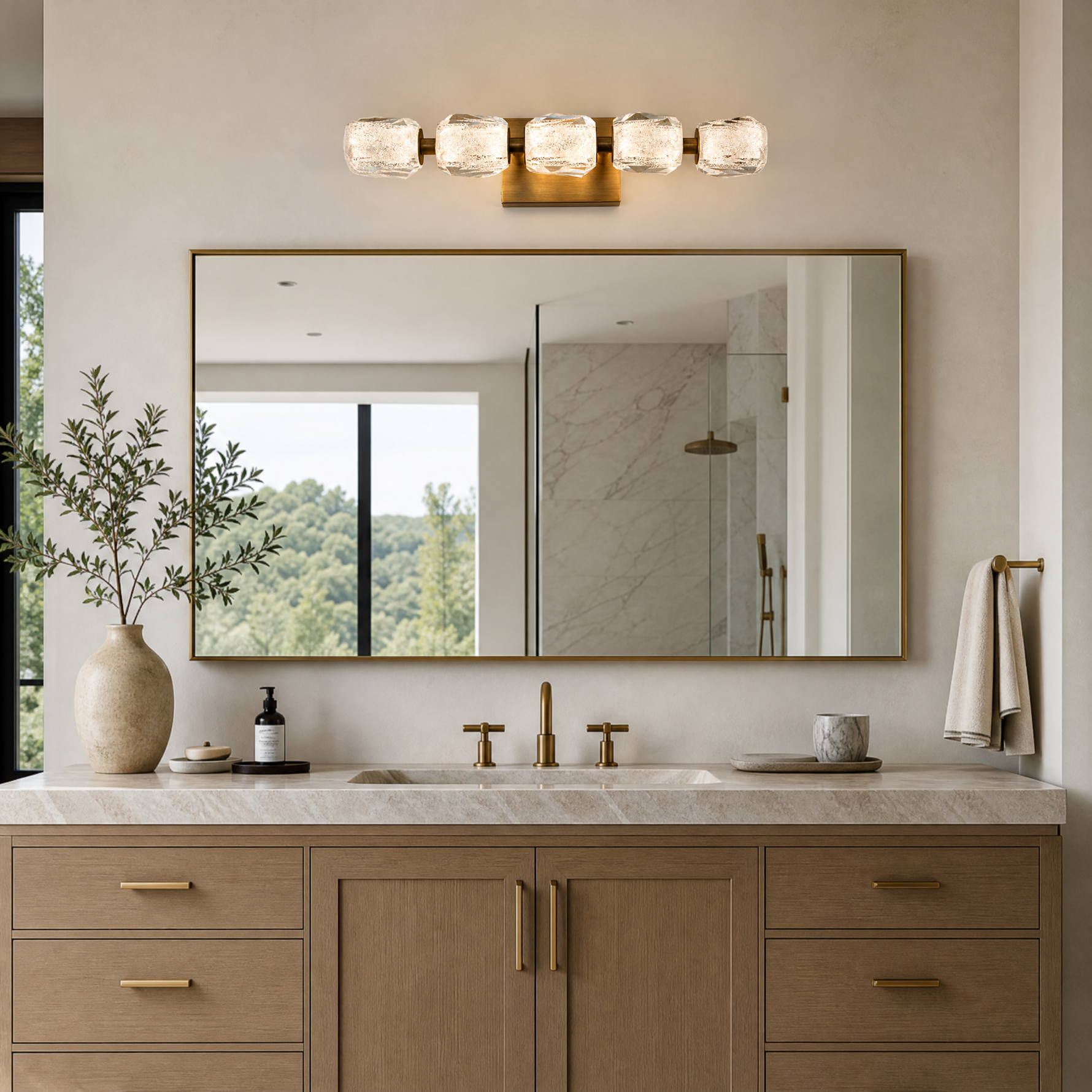 Seduction Horizontal Crystal Vanity Light