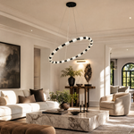 Seduction Round Ring Crystal Chandelier