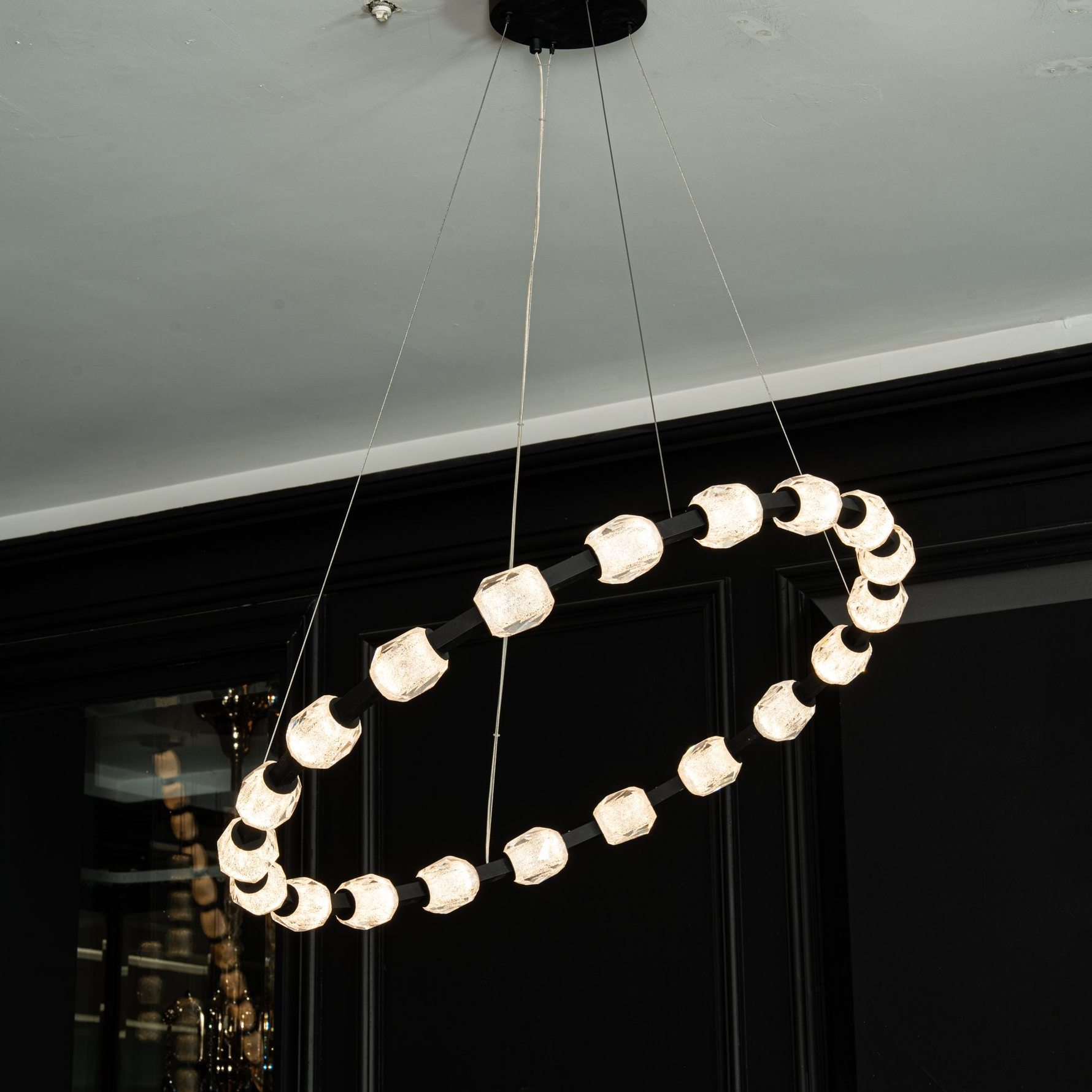 Seduction Round Ring Crystal Chandelier