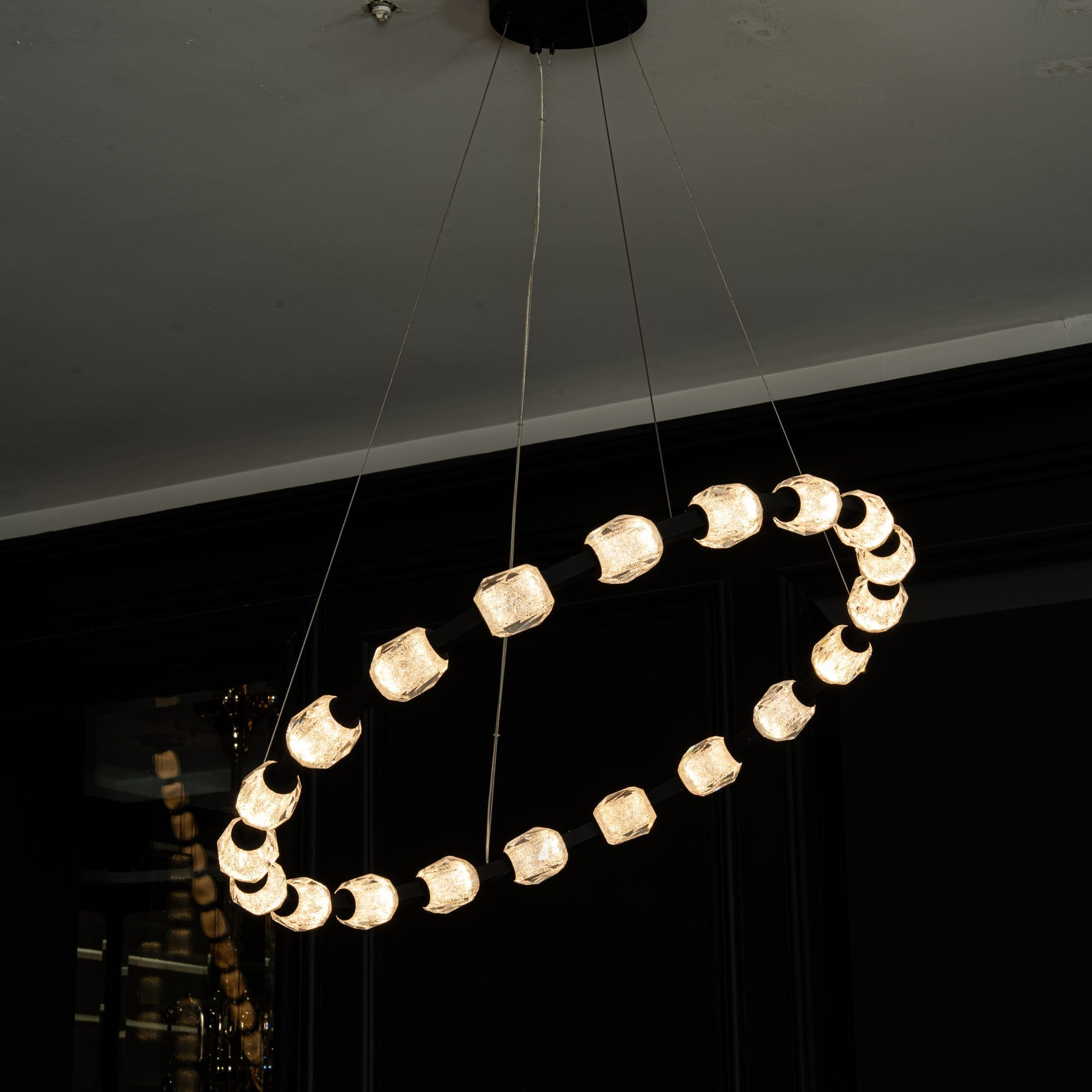 Seduction Round Ring Crystal Chandelier