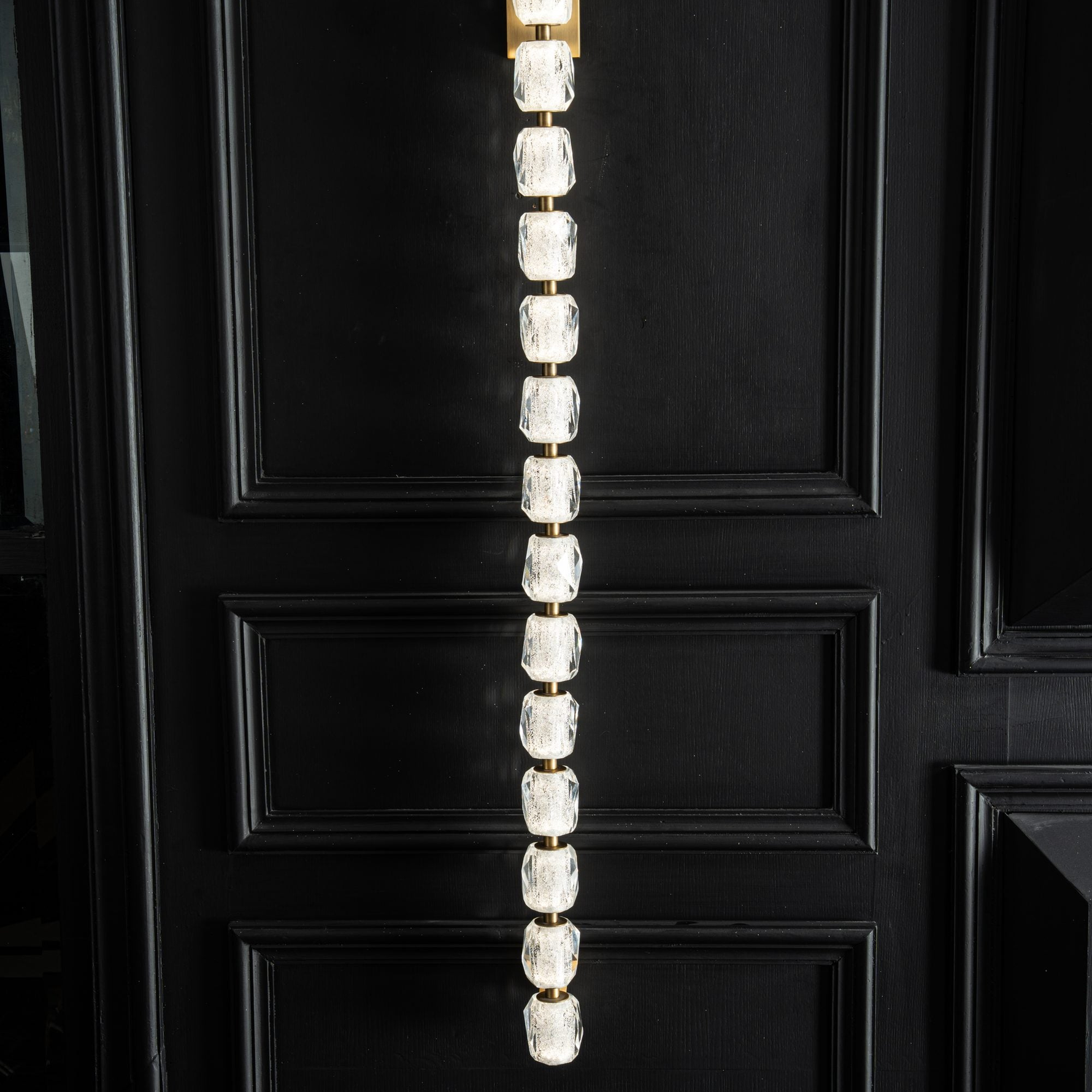 Seduction Vertical Crystal Wall Sconce