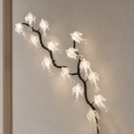 Seeded Glass Bird on Branch LED Wall Sconce