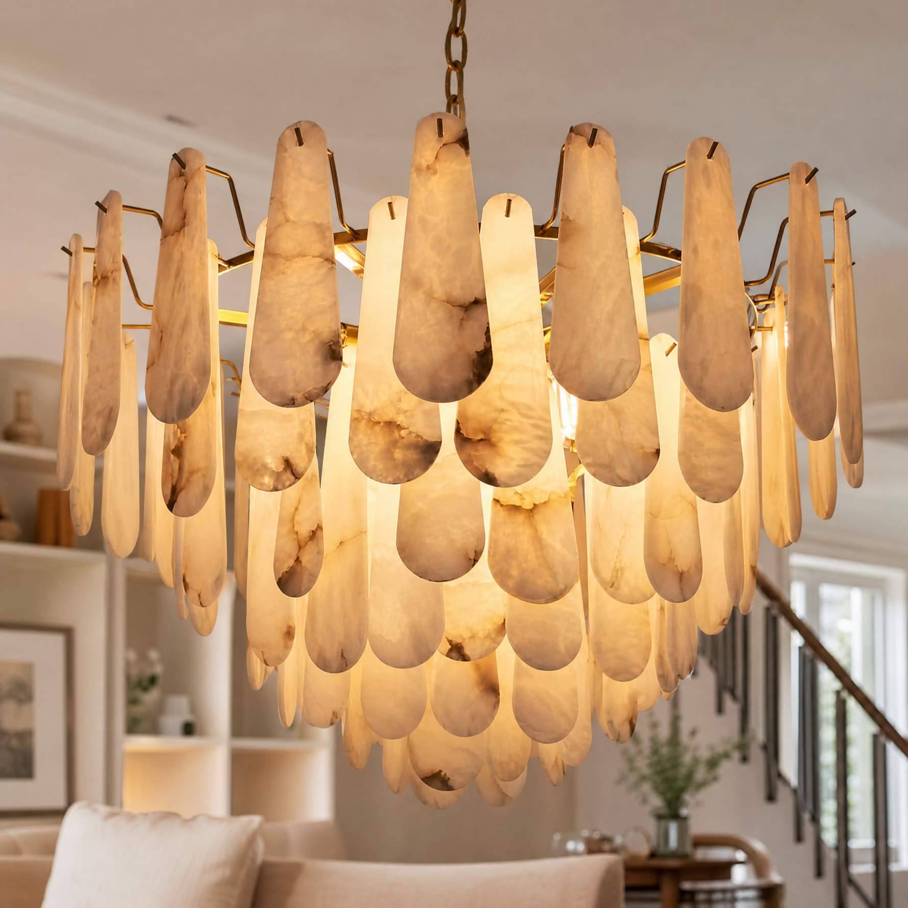 Seraphina Shell Teardrop Chandelier