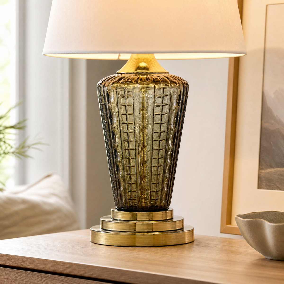 Series Glass Table Lamp Style D