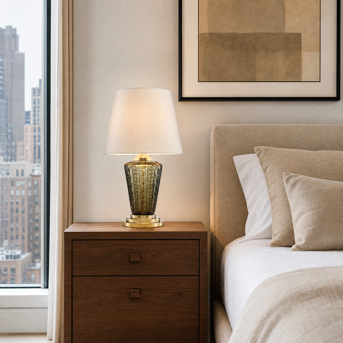 Series Glass Table Lamp Style D