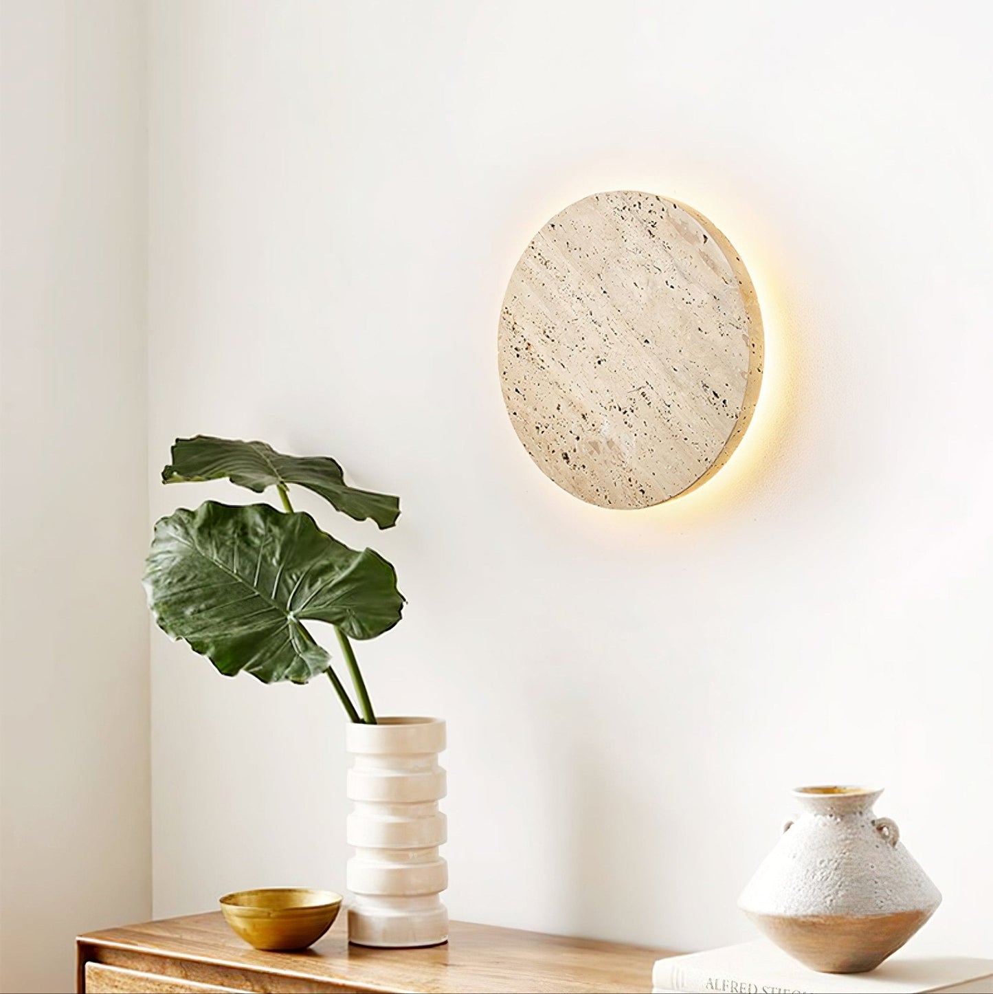 Siena Travertine Wall Light - YIOSI