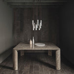 Silo Pendant Light White Alabaster Cylinder Ceiling Lamp