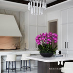 Silo Pendant Light White Alabaster Cylinder Ceiling Lamp