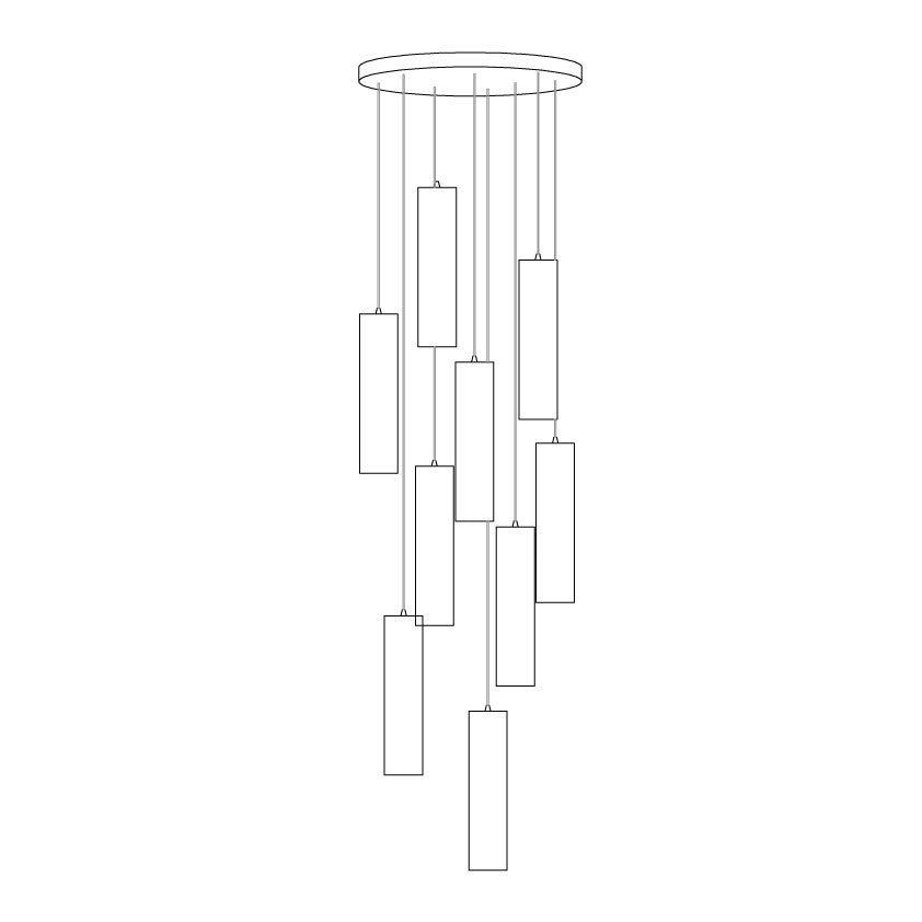 Silo Pendant Light White Alabaster Cylinder Ceiling Lamp