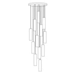 Silo Pendant Light White Alabaster Cylinder Ceiling Lamp