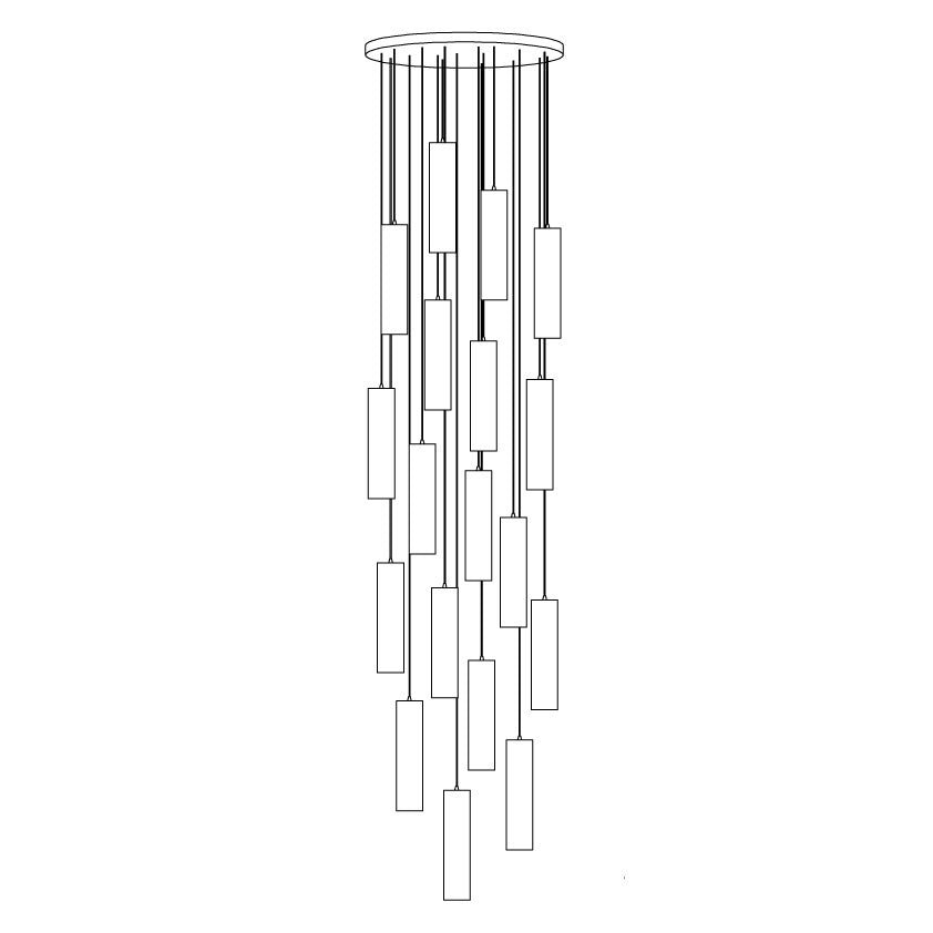 Silo Pendant Light White Alabaster Cylinder Ceiling Lamp