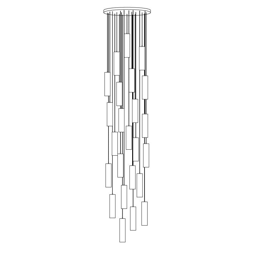 Silo Pendant Light White Alabaster Cylinder Ceiling Lamp