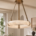 Single Ring Pendant Alabaster