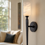 Single-head Cloud Stone Wall Lamp - Black Single Package