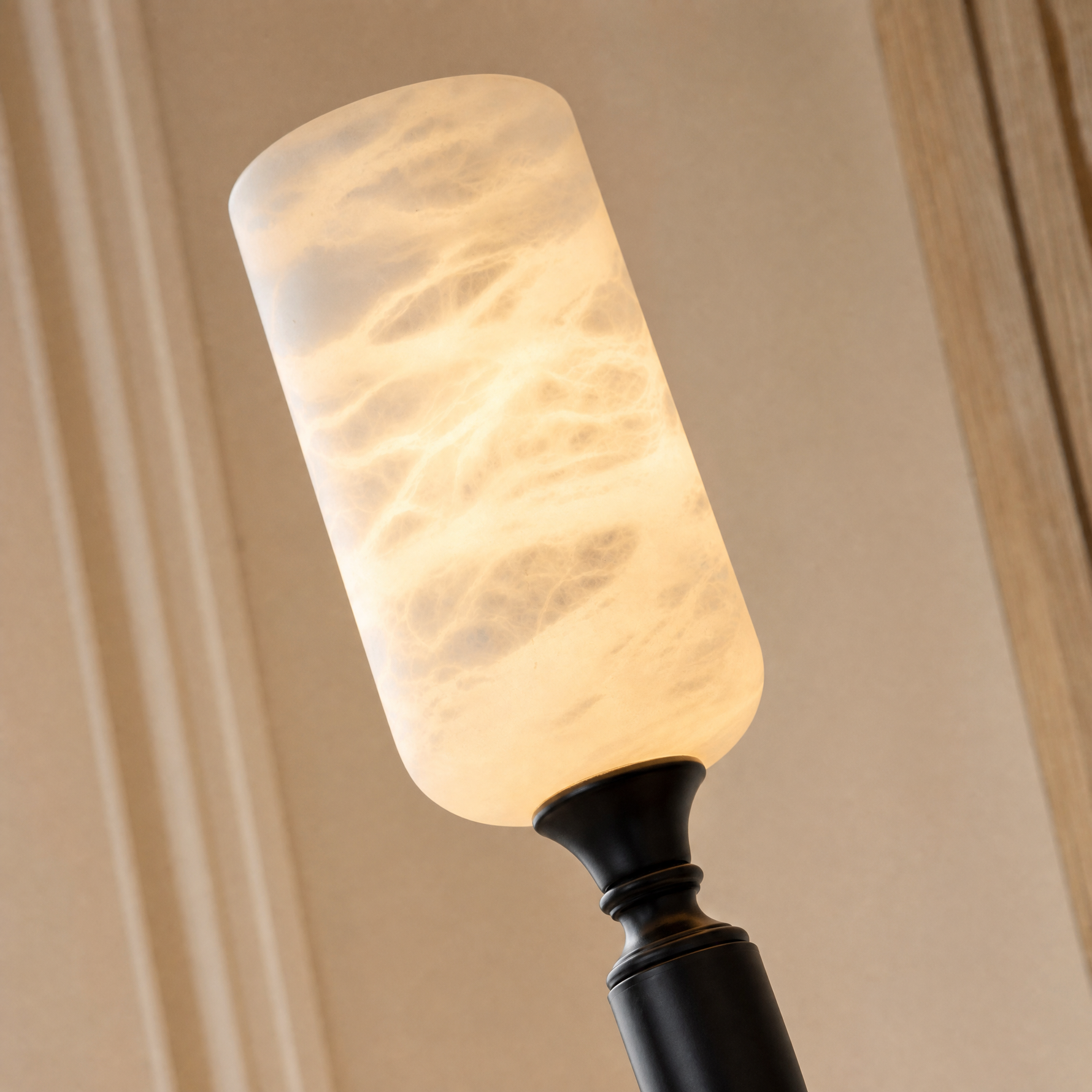 Single-head Cloud Stone Wall Lamp - Black Single Package