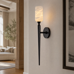 Single-head Cloud Stone Wall Lamp - Black Single Package