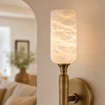Single-head Cloud Stone Wall Lamp - Copper Single Wrapped
