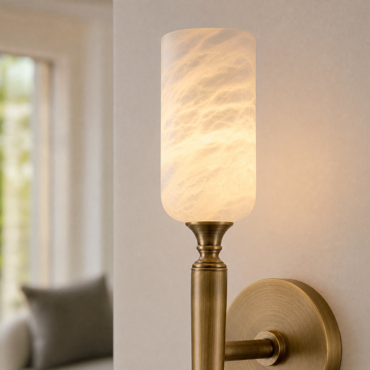 Single-head Cloud Stone Wall Lamp - Copper Single Wrapped