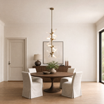 Siro Crystal Glass Helix Chandelier