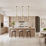 Siro Crystal Glass Helix Chandelier