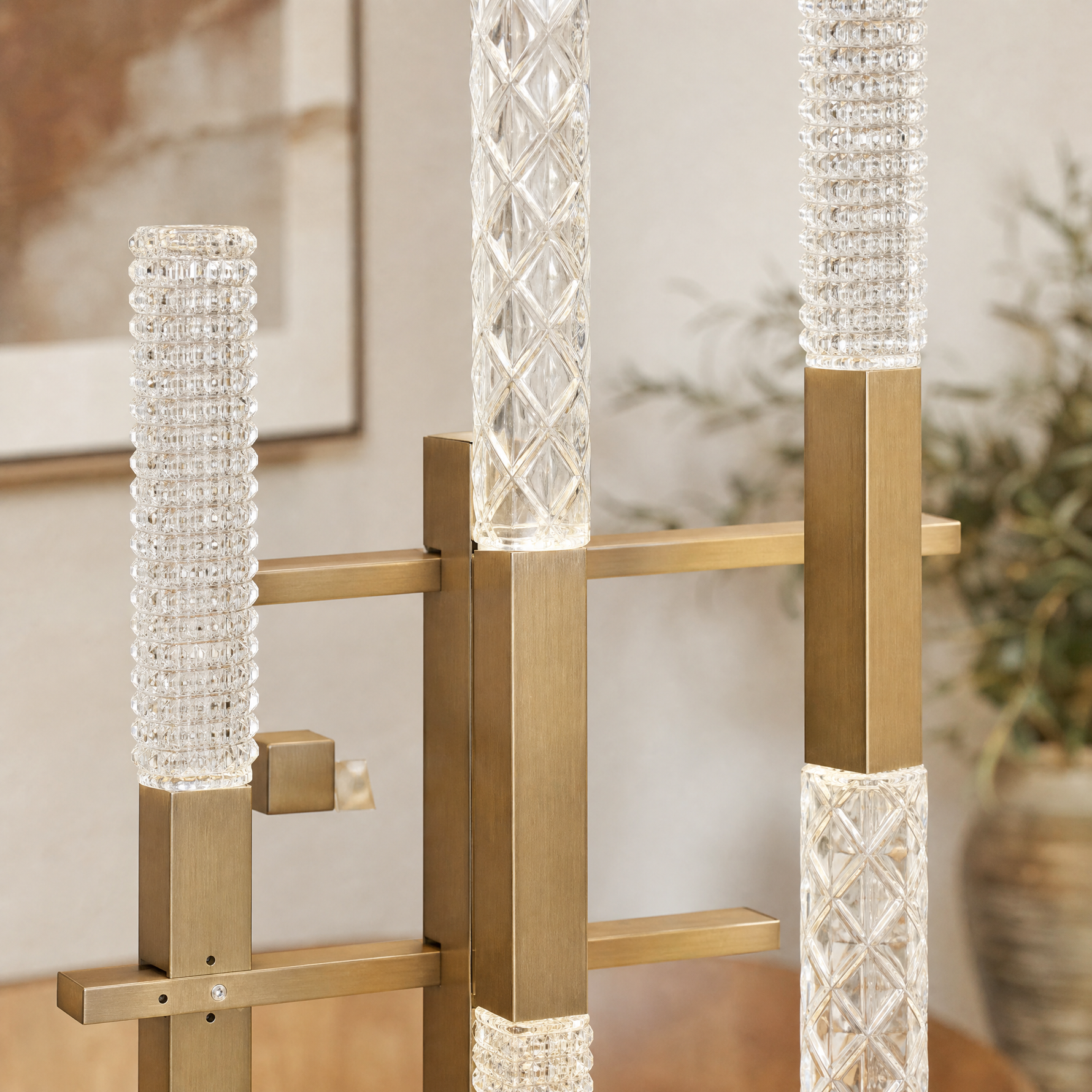 Siro Crystal Glass Table Lamp 12"