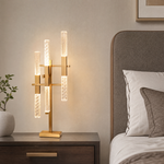 Siro Crystal Glass Table Lamp 12"