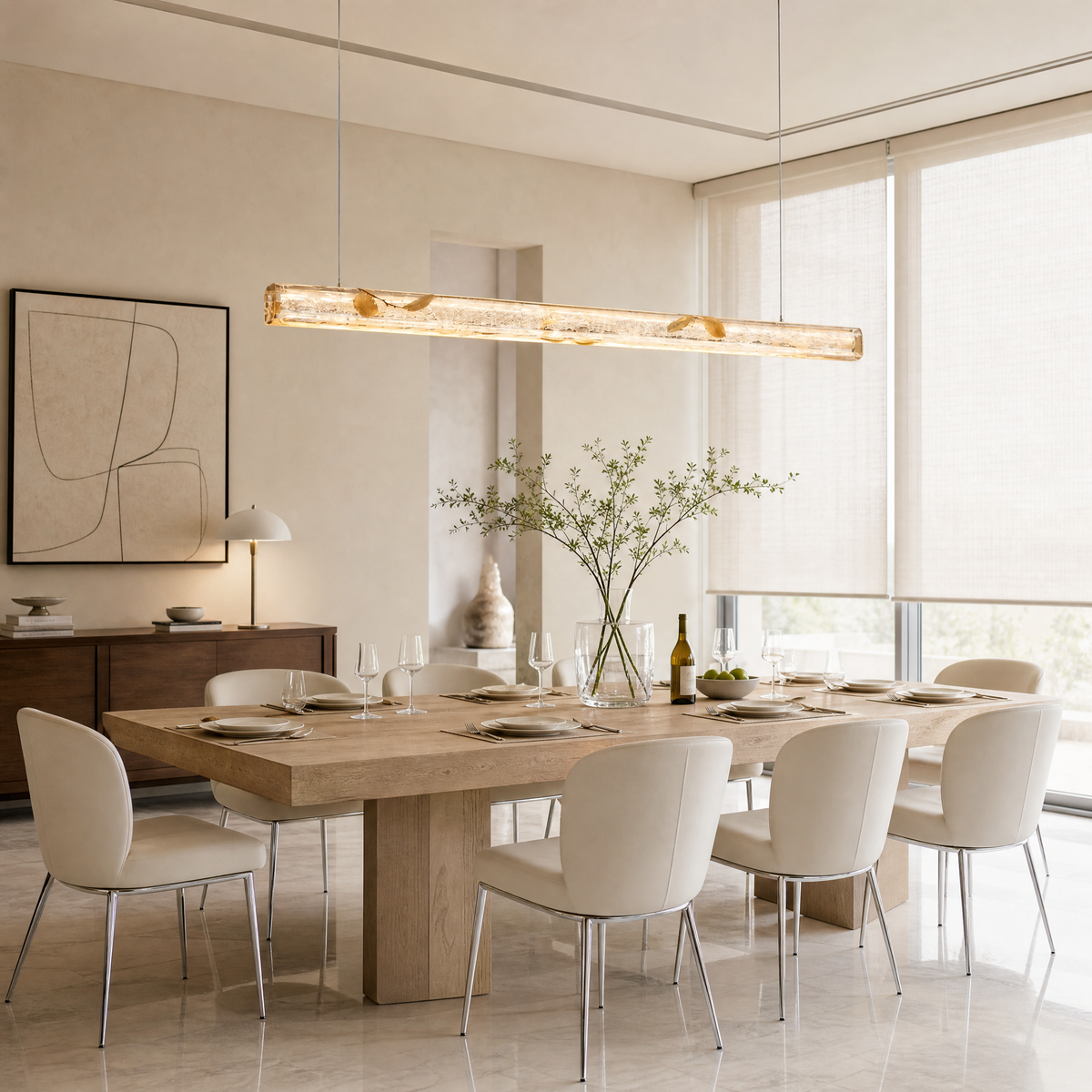 Sky Garden Modern Linear Dining Pendant Light
