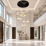 Sky Garden Modern Sculptural Ring Chandelier