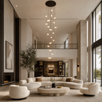 Sloane Rock Crystal Cluster Pendant Light