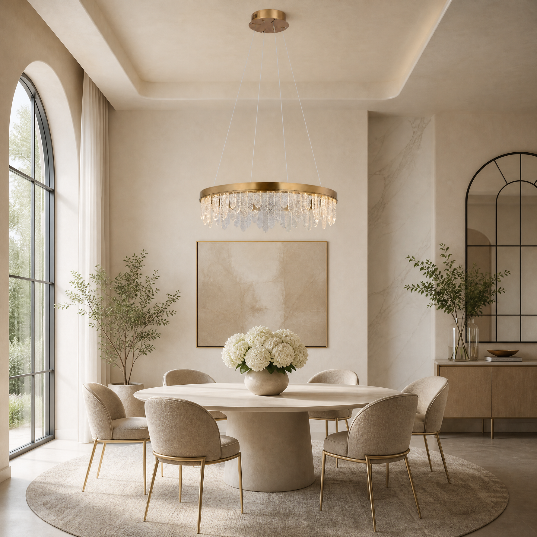 Soffione Glass Chandelier