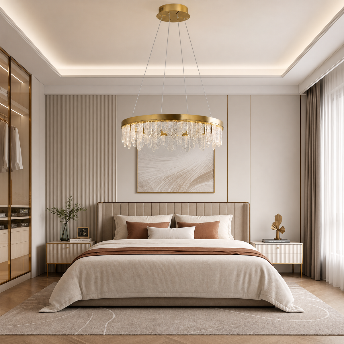 Soffione Glass Chandelier