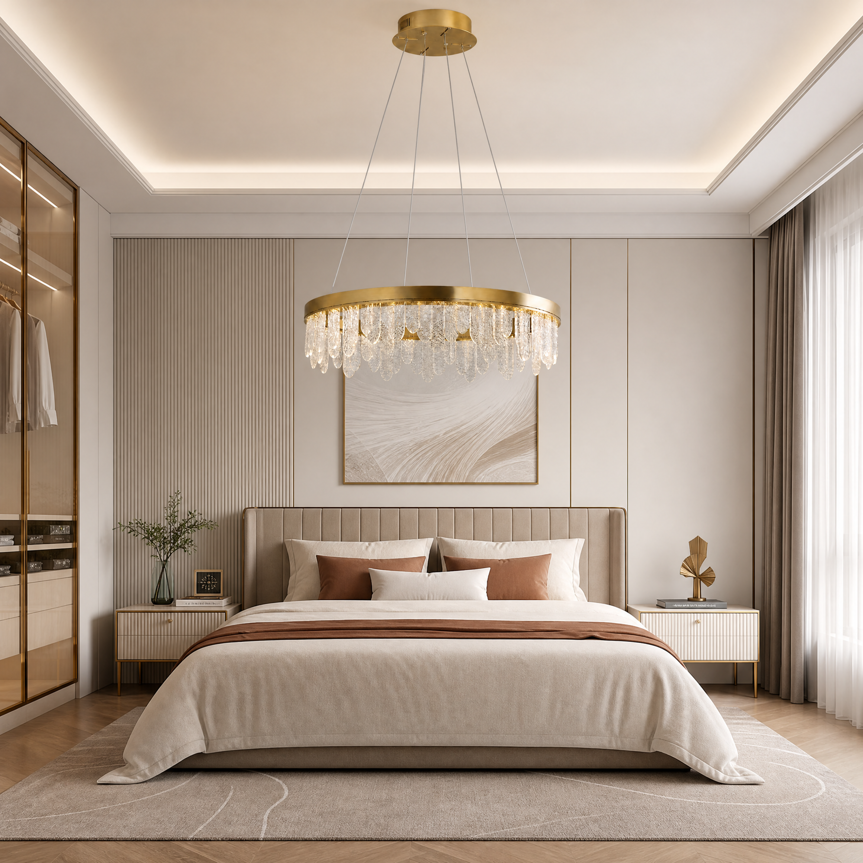 Soffione Glass Chandelier
