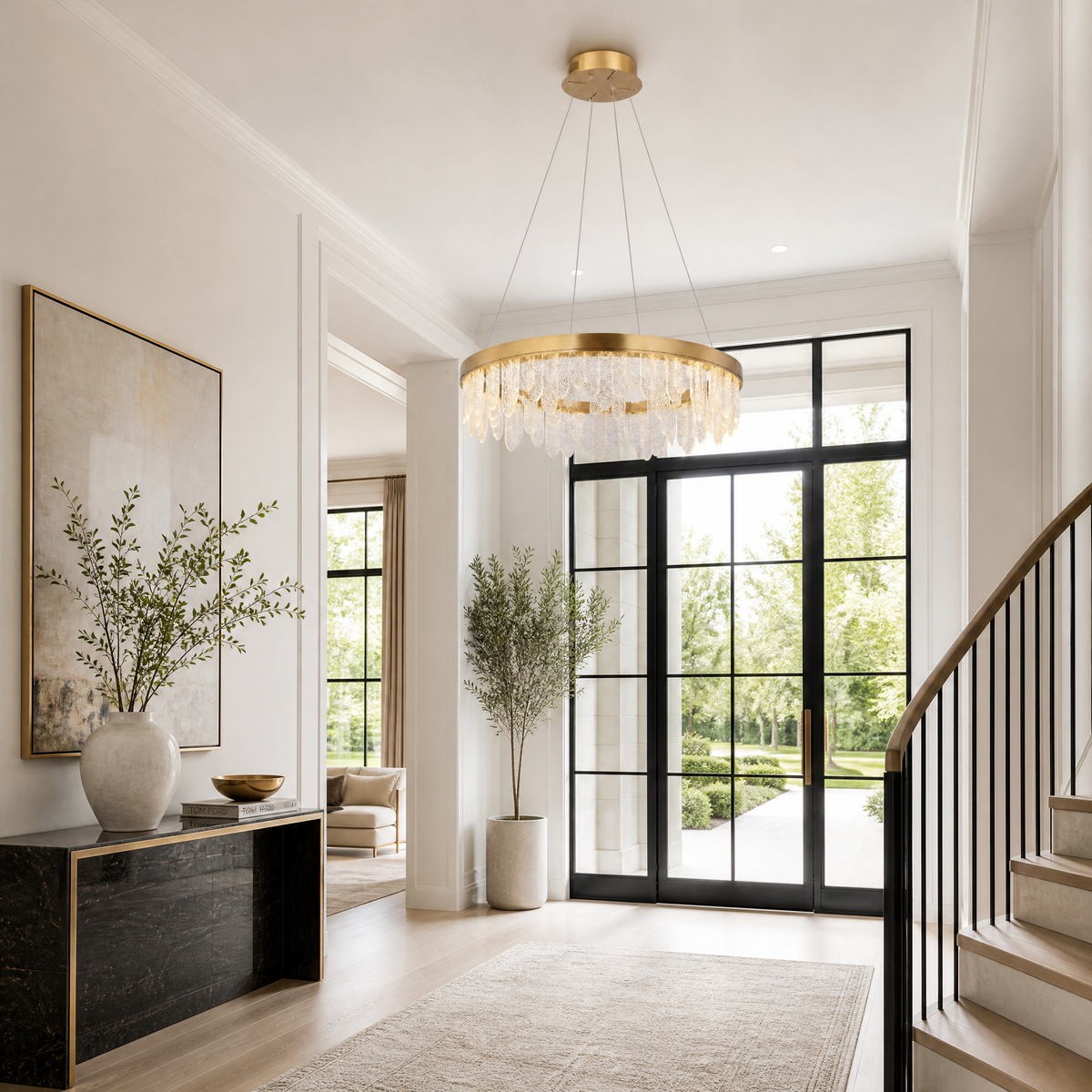 Soffione Glass Chandelier