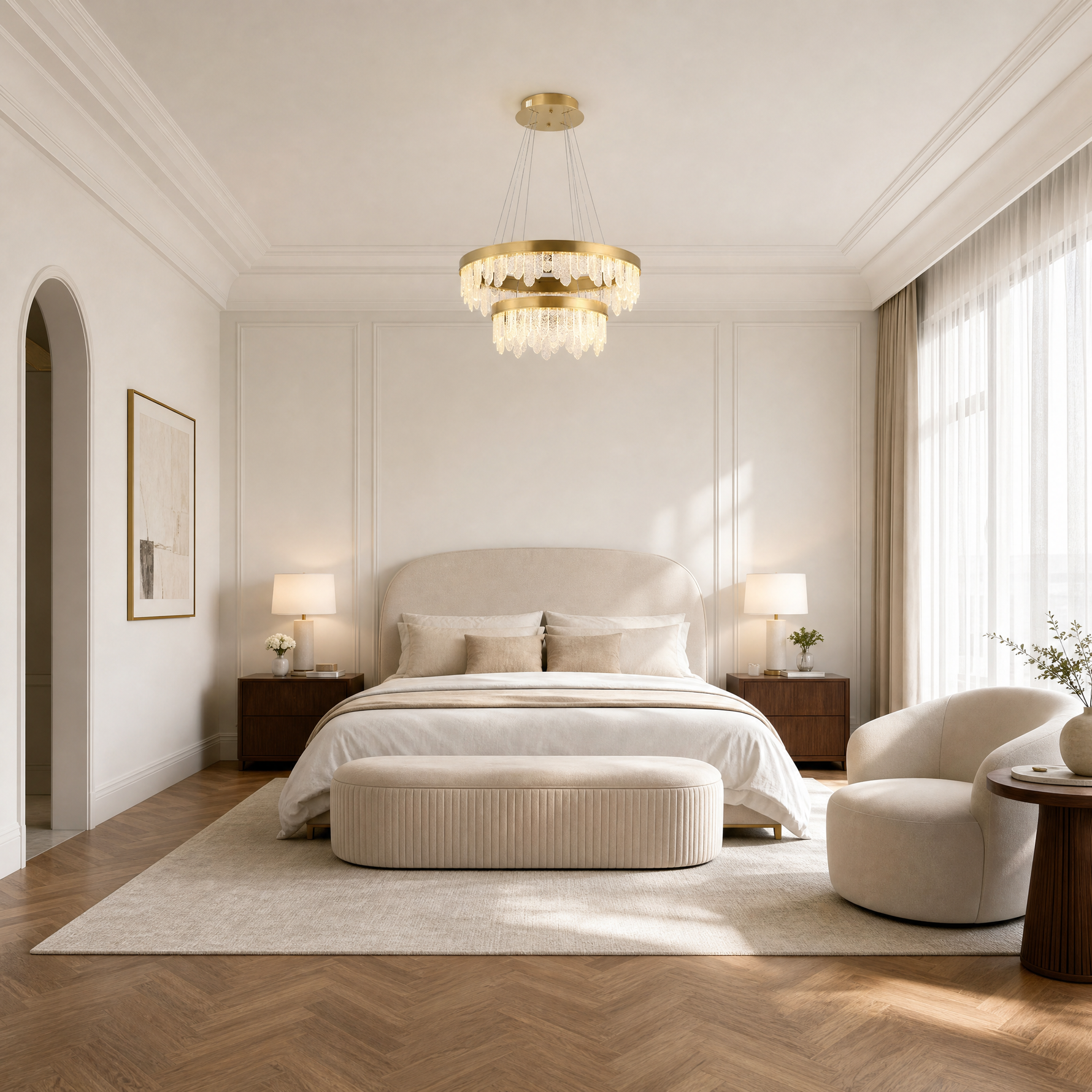 Soffione Glass Duo Chandelier