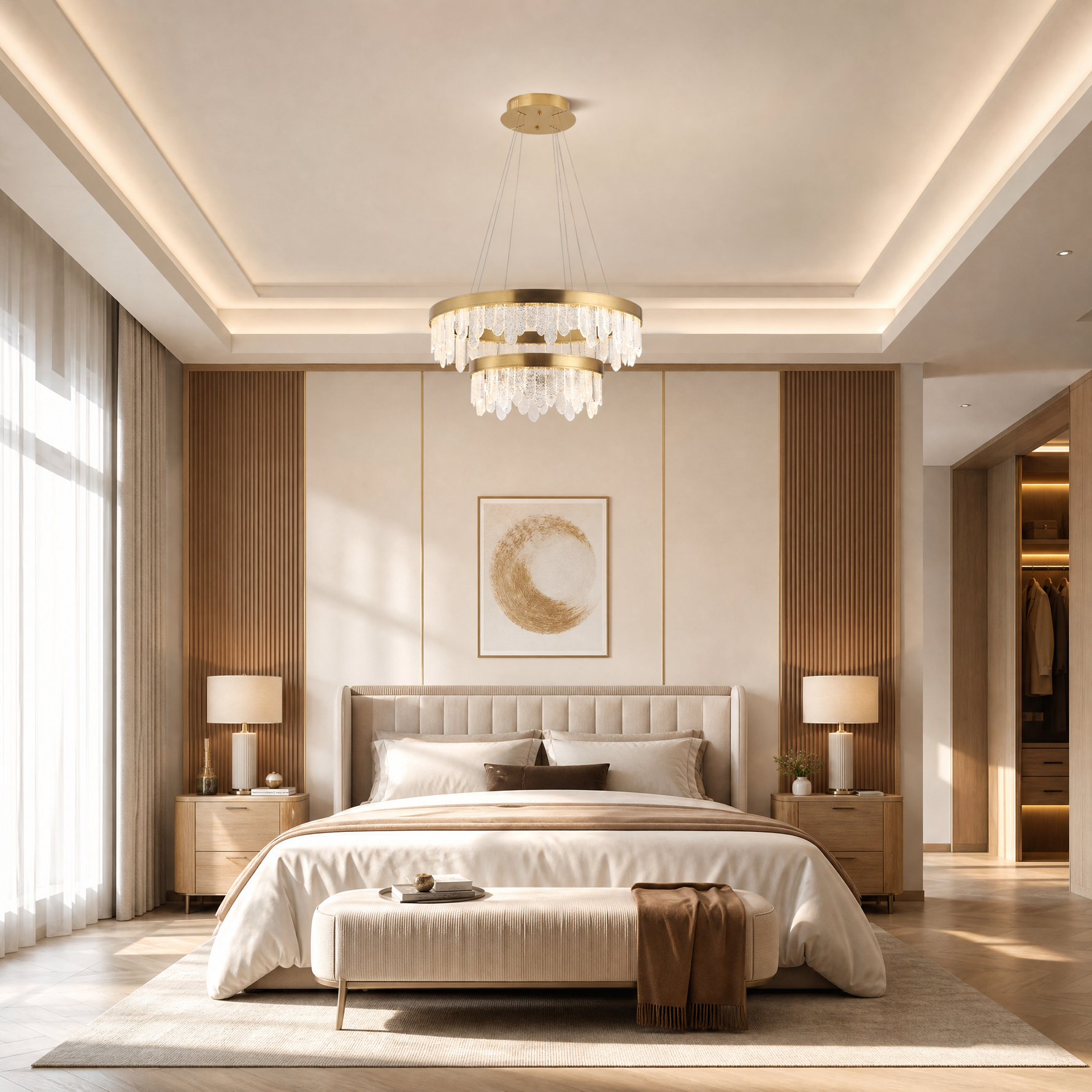 Soffione Glass Duo Chandelier