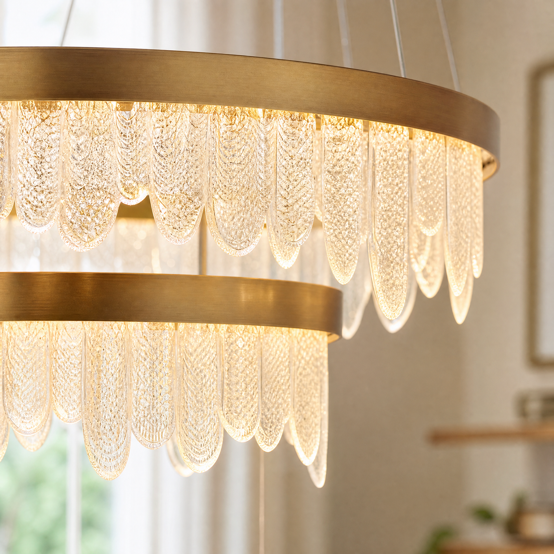 Soffione Glass Duo Chandelier