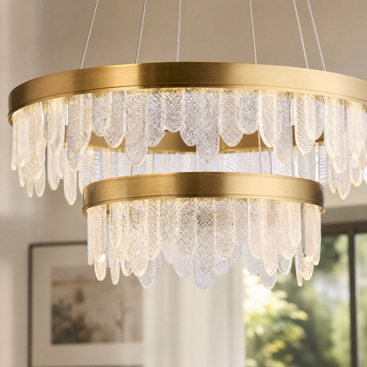 Soffione Glass Duo Chandelier