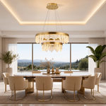 Soffione Glass Duo Chandelier