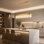 Soffione Glass Linear Chandelier