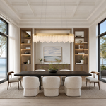 Soffione Glass Linear Chandelier