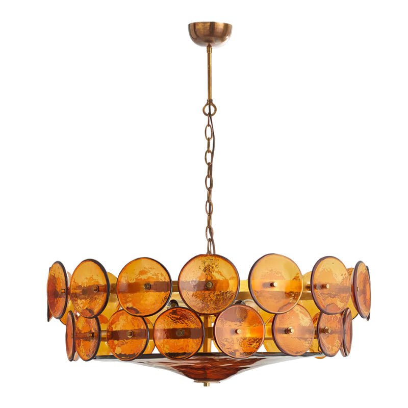 Solaris Disc Murano Chandelier - YIOSI